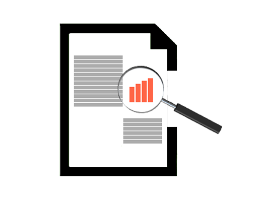 clipart of a paper with graphs